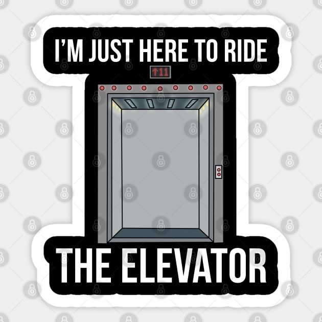 Elevator Mechanic Engineer Ride The Elevator Technician Elevator Sticker by PomegranatePower